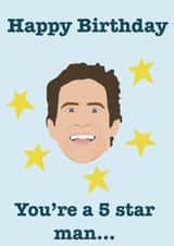 Happy Birthday You’re a 5 Star Man, Always Sunny Card created by Danielle Louise Designs