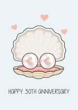 Happy 30th Anniversary Card Pearl created by Creaternet