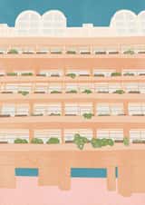 Barbican Estate Greetings Card created by Georgia Ropek