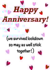 Anniversary lockdown survival created by Lydia Rose Designs