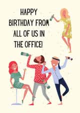 Happy birthday from all of us in the office! created by Custom Card Co Shop