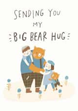 Bear hug sympathy card created by Miss NoProblem
