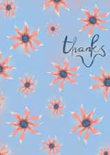 Thank you card flowers created by Ekaterina Miheeva