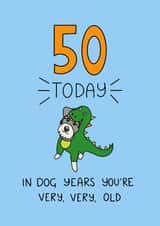 Happy 50th birthday created by Schnauzer Scribbles