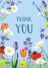 Pretty Thank You Card - Wild Flowers created by Gratitude