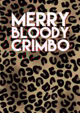 Merry bloody crimbo leopard print created by All the feels