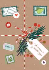 Brown Paper Packages, Festive Christmas Present created by Paper Raven Co.