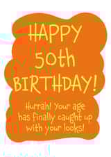 Look Your Age 50th Birthday Card created by size3art