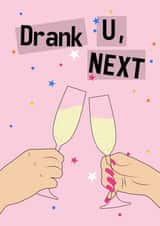 Fun Champagne toast card created by Jasmine Violet