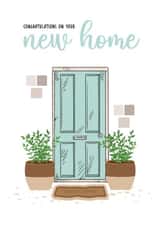 Classic New Home Card - Front Door - Congratulations On Your New Home created by Michael Cutler