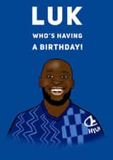 Fun Birthday Card - Romelu Lukaku - Football created by Elgo Designs
