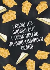 Cheesy, Funny, Send a Smile Card created by Tiny Tiger