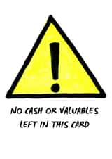 Funny no cash in this card  created by Lucy Digital Designs