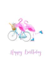 Happy Birthday Flamingo created by Zippy Doodle Designs