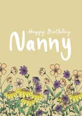 Happy Birthday Nanny Wildflower Card created by Sarah, Spark Prints & Designs