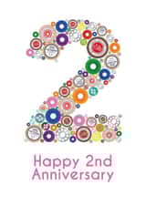 Cotton 2nd Anniversary Card created by Violet Owen Designs