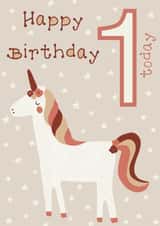 Unicorn First Birthday Card created by Catherine Bancroft