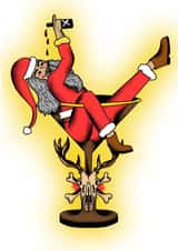 Sailor Jerry Santa Christmas Card created by Molly Starkes