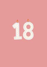 Classic Birthday Card - 18th - Candles created by Lately Studio