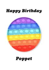 Everybody loves a poppit birthday card created by Chloé Lawson