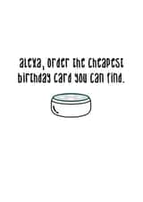 Funny Value Birthday Card ordered by Alexa created by That Card Shop