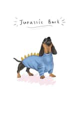 Jurassic Bark Dachshund Card created by Beth Goodwin