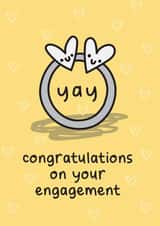 Congratulations on your engagement 1001 created by The Playful Indian