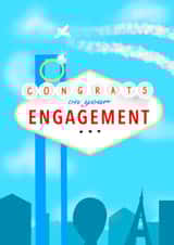 Las Vegas Themed Engagement - Congratulations Card created by Lucy Aldebert