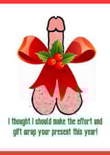 Gift Wrapped Penis created by Bold DeeZinz