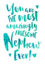 Amazingly Awesome Nephew Appreciation or Birthday Card created by Dig The Earth