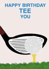 Golf birthday card  created by ABC cards