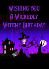 Wickedly Witchy Birthday Card created by Cheeky Witch®