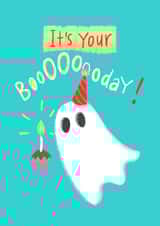Ghost themed birthday card created by @Alisha Vas