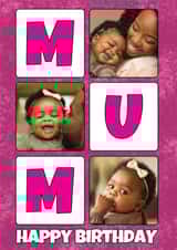 Personalised Birthday Photo Card created by @Cupsie's Creations - Mum female Birthday Personalised Photo Card 21685