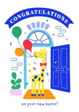 Congratulations New Home Giraffe Card created by Creative Joy