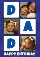 Personalised Birthday Photo Card created by @Cupsie's Creations - dad happy birthday photo card