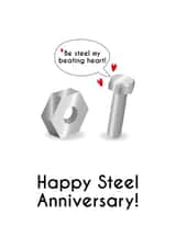 Nuts and Bolts Steel Anniversary Card! created by Violet Owen Designs