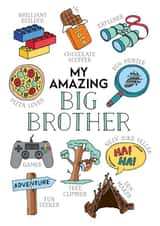 Big Brother birthday card 1001 created by Eskimo Kiss Designs