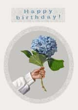 Happy birthday flowers card created by Oliva_art