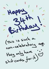 34th Birthday created by Random Shit Cards