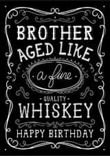 Brother Jack Daniels Whiskey Happy Birthday Card created by la la la Designs