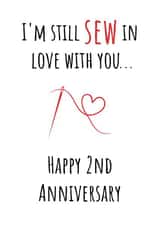 Second Anniversary - I'm Still Sew In Love With You... created by A Bee's Designs