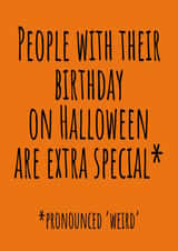 Halloween Birthday Card created by size3art