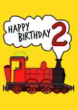 2nd Birthday Steam Train created by Doodle Rob