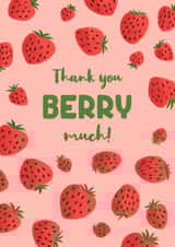 Thank You Berry Much created by Sophie Kent Illustration