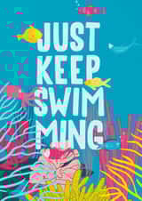 Just Keep Swimming card created by Pecan Creations