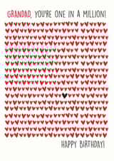 GRANDAD, YOU'RE ONE IN A MILLION! HAPPY BIRTHDAY created by The Boy and the Bear