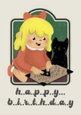 Cute Spooky Birthday Card for Teen Girls & Alternative Women created by Occasional Occasions