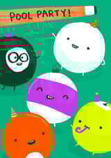 Pool Party birthday card created by SteJDesigns