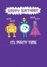 Birthday bots created by SteJDesigns